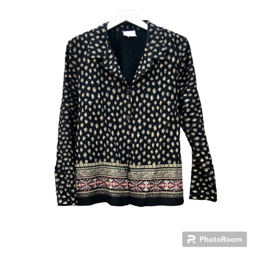 Bentley vintage NohoShirt Blouse Button Up Sz. XL